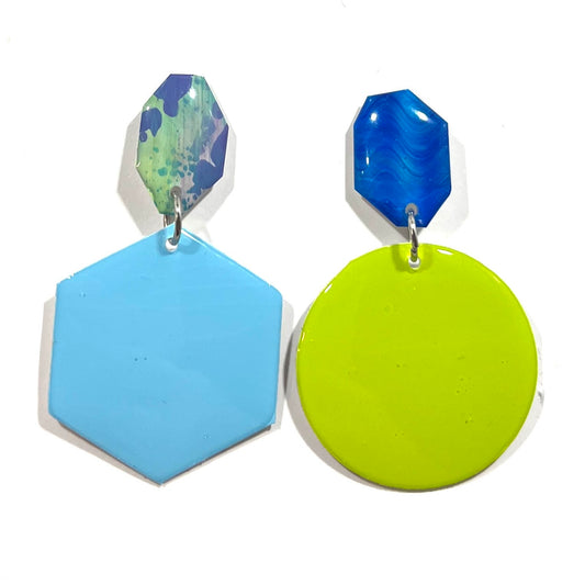COLOR lime & kék 5796