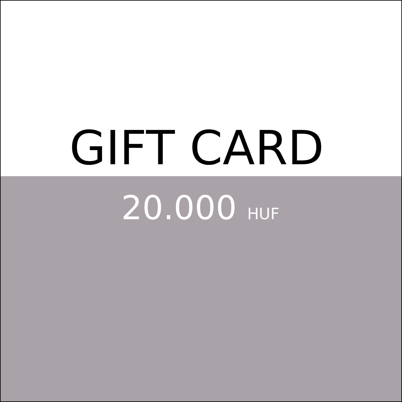 GIFT CARD